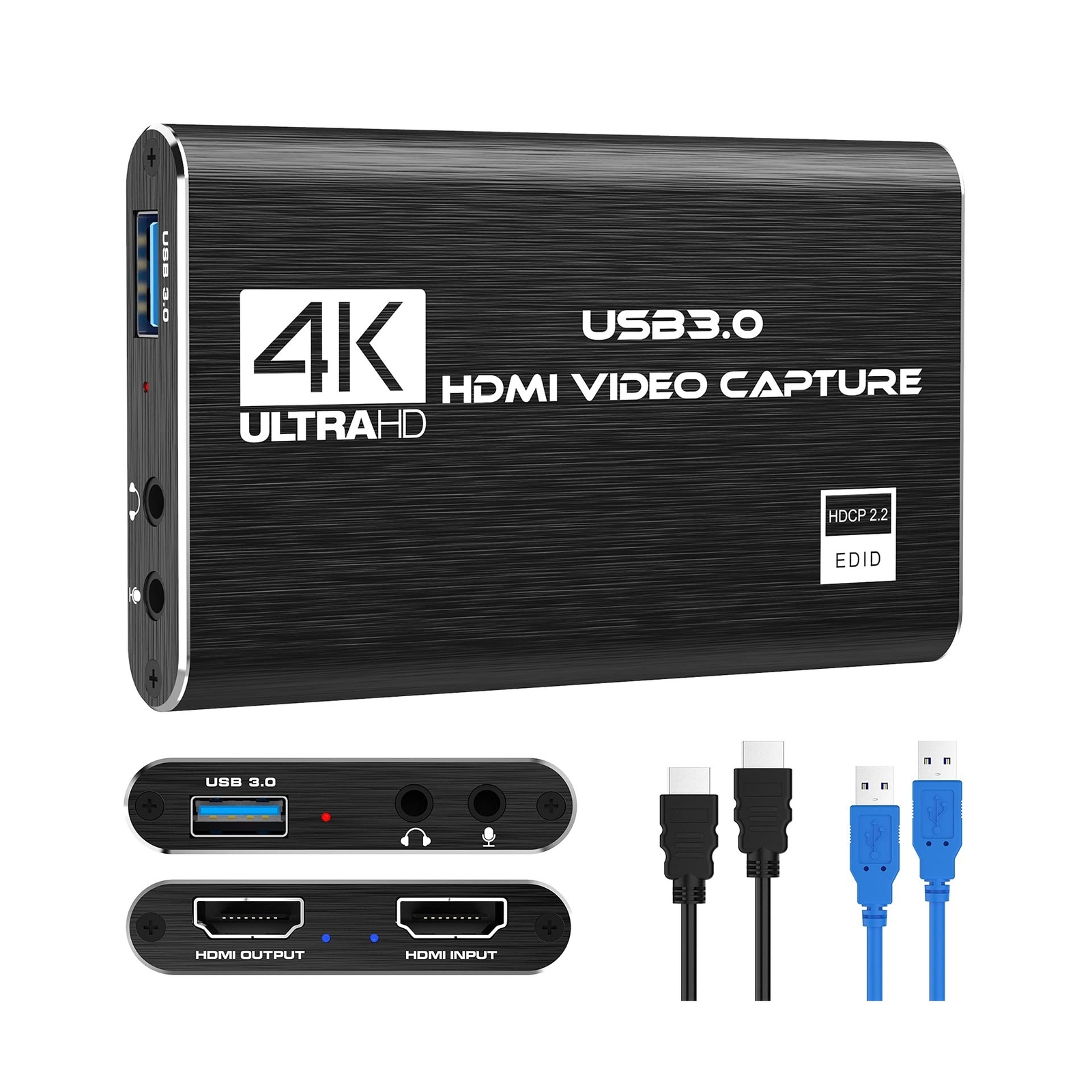 Rybozen 4K Audio Video Capture Card, USB 3.0 HDMI Video Capture Device, Full ...