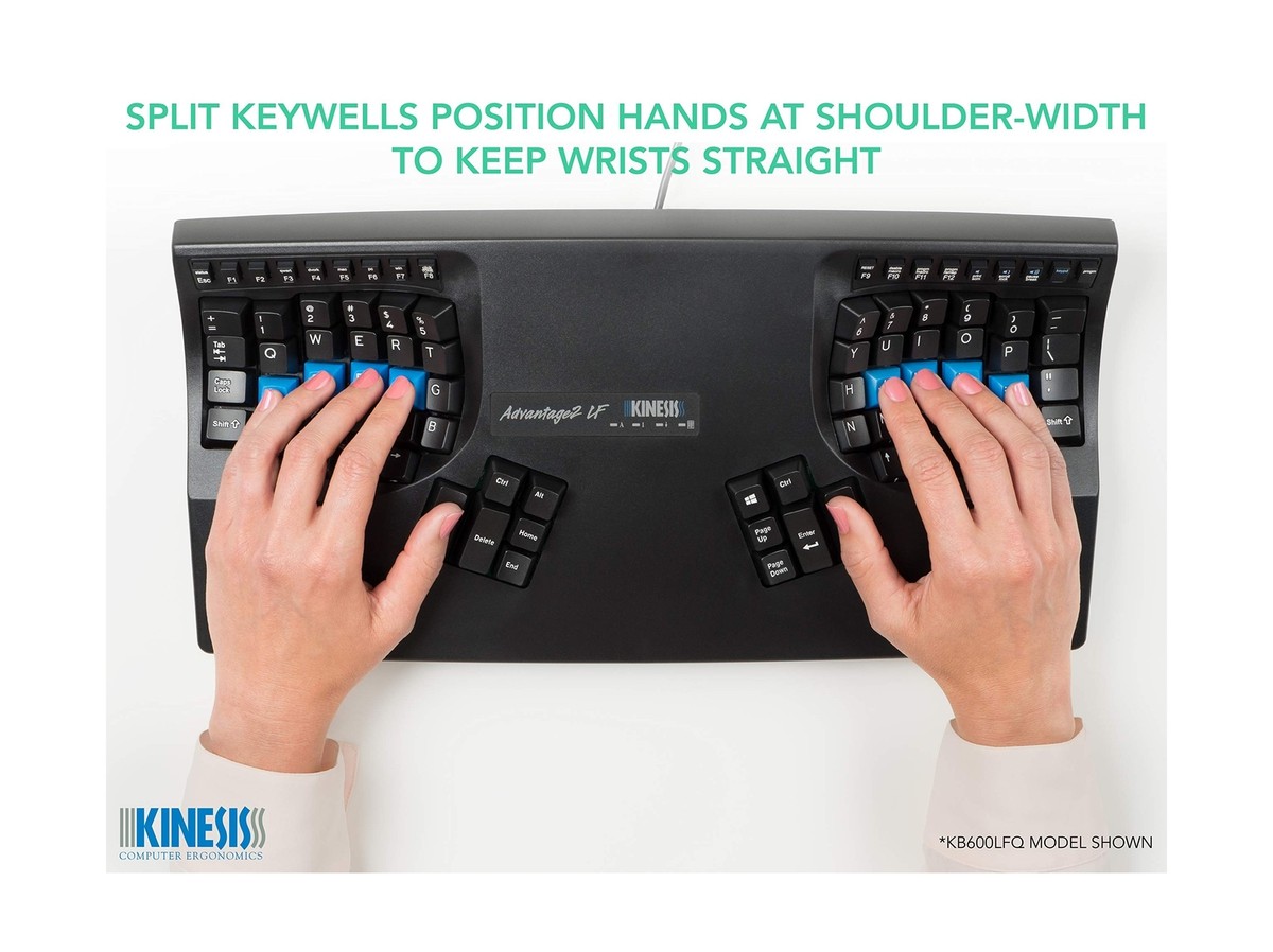 【希少品】KINESIS Advantage2 キーボード（KB600LFQ） KINESIS Advantage2 Quiet LF Ergonomic USB Keyboard (KB600LFQ) | eBay