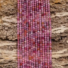 Natural Multi Color Spinel Micro Faceted Round 3mm 4mm