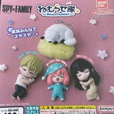 SPY×FAMILY Nemurase-tai Complete Set 4 Capsule Toy JAPAN Gacha Shipping Free NEW