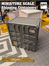 Miniature Shipping Container at 1/14th Scale for RC Construction
