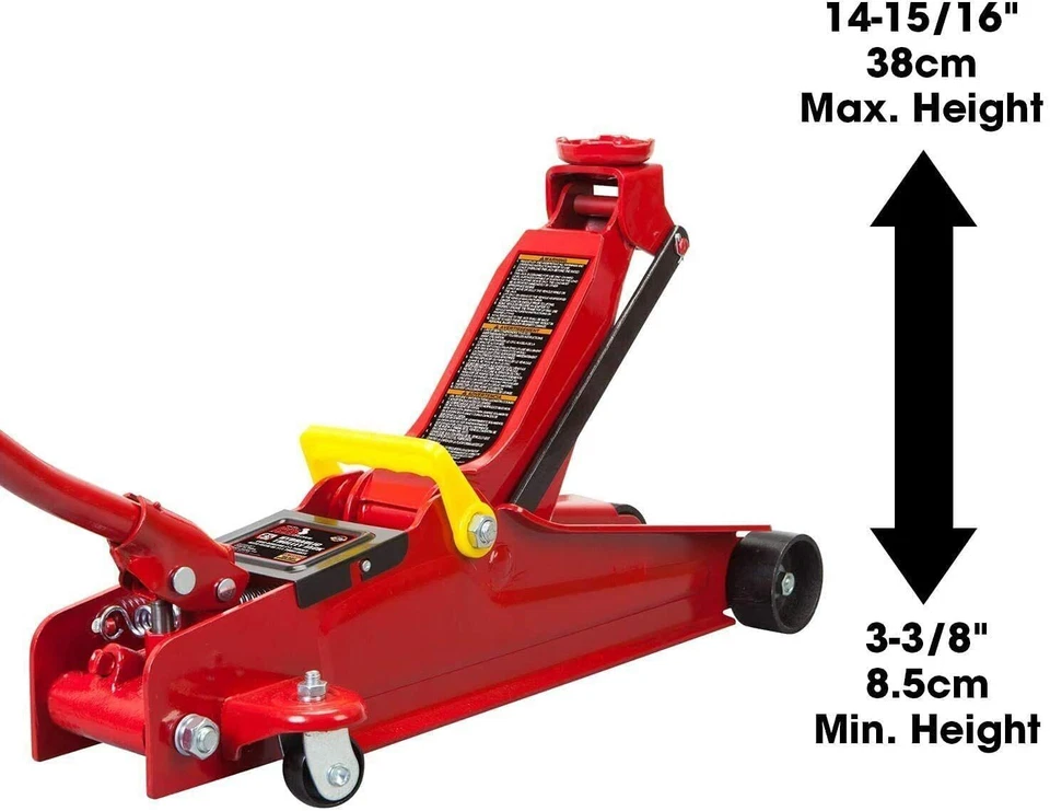 Bomba de elevación rápida de gato de piso/servicio carro hidráulico de bajo perfil BIG RED de 2,5 toneladas Foto 2 de 4