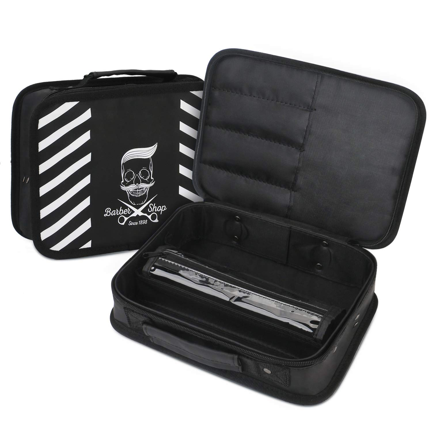 Barber Carrying Case, Stylist Tool Storage Bag for Clippers Scissor Clips Trimme