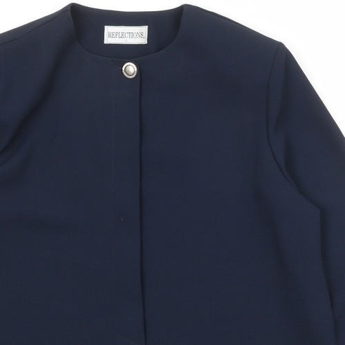 Reflections Womens Blue Jacket Blazer Size L - Picture 5 of 10