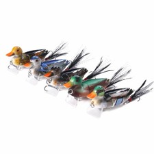 5 Esche Da Pesca HENGJIA Cucchiarini Spinner 4.7cm 16.3g Argento - Pesce Nuotatore