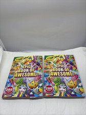 2 X CRAYOLA EPIC BOOK OF AWESOME COLORING BK 288 PGS 2 STICKER SHEETS READ B34