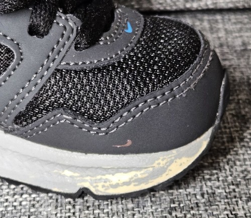 NIKE AIR MAX NAVIGATE TODDLER SIZE 5C BLACK/GREY/BLUE LIGHTLY USED - Picture 9 of 11