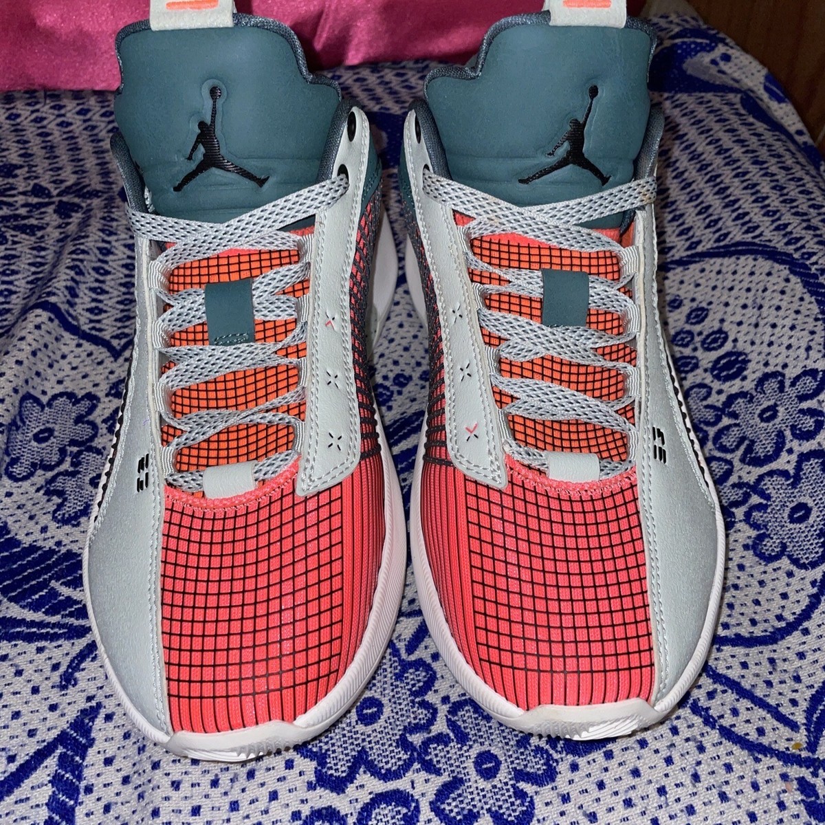 Size 7.5 - Air Jordan 35 Low Light Silver Hasta for sale