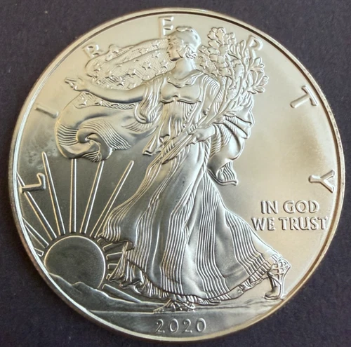 2020 1oz American Silver Eagle Coin (BU)