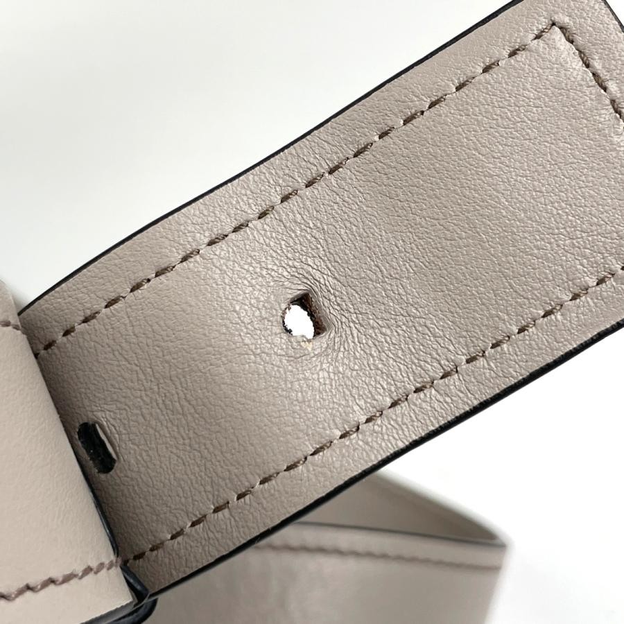 PRADA 2-Way Shoulder Handbag 1BA175 Leather Greige with Shoulder Strap #BS1379 thumbnail 7