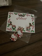 NEW NWT Hello Kitty Dangle Christmas Earrings