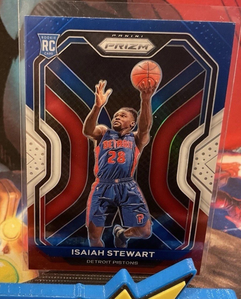 🔥2020-21 Prizm # 254 Red White Blue Prizm (RC)  ISAIAH STEWART🔥  Pistons