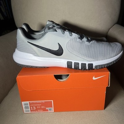 New Nike Flex Control TR4 Men Sz 13 Workout Training Shoes Grey Black CD0197-001