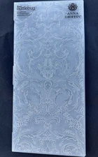 Anna Griffin Cricut Cuttlebug Rolling Damask Embossing Folder 12” Long Large