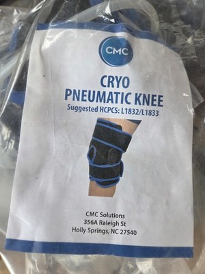 CMC Cryo Pneumatic Knee Set HS Cold Compression Therapy Brace L1832 L1833 NEW