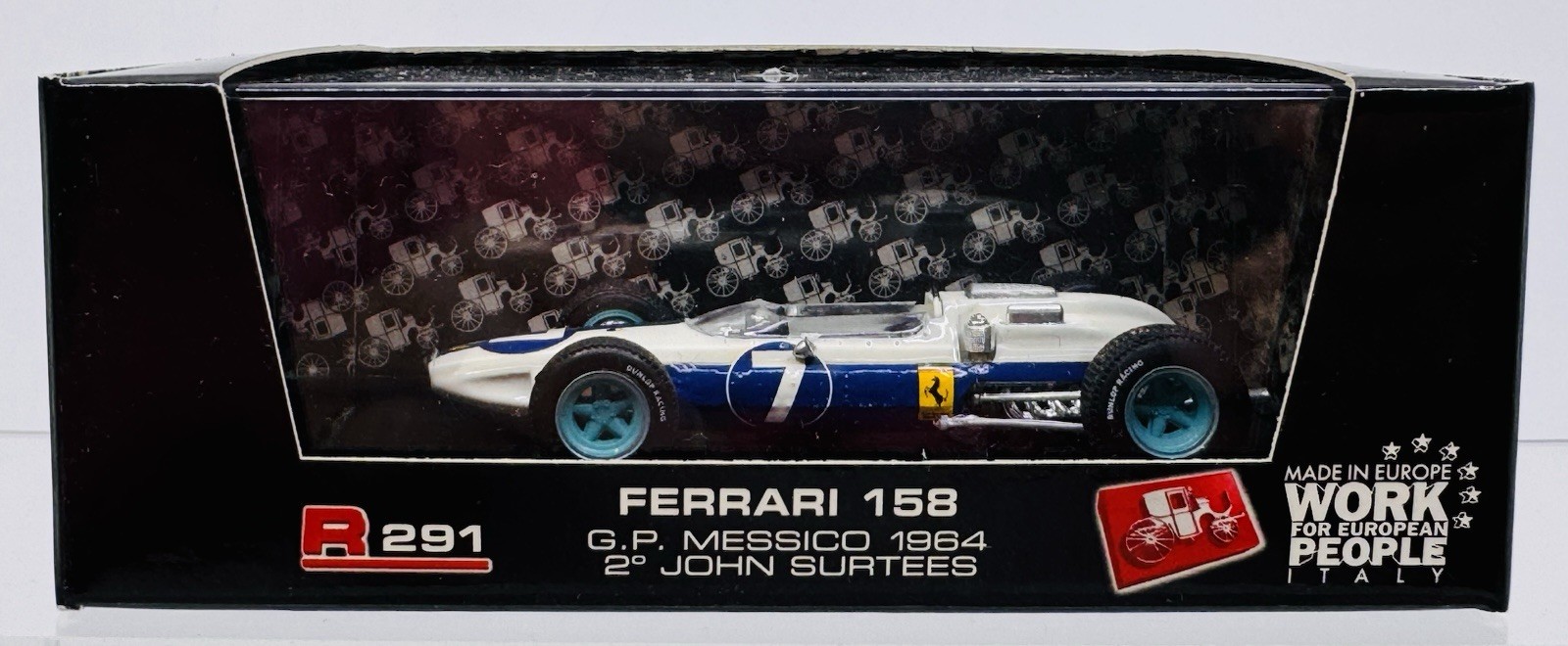 Ferrari 158 GP Messico 1964 John Surtees Brumm R291 - Miniature Formule 1 Vintage à l'Échelle 1/43