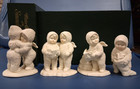 4 VTG Dept. 56 Snow Babies: NEED A HUG; LITTLE STARS; and THESE ALL MINE — photo 1