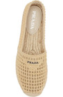 100% AUTHENTIC NEW WOMEN PRADA BEIGE WOVEN RAFFIA ESPADRILLE FLATS EU 38/US 8 — photo 3