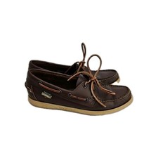 SEBAGO DOCKSIDES Barnwood Brown Boat Shoes Women's Size 7.5 N VTG