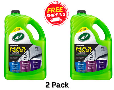 Turtle Wax 50597 Max-Power 3 Levels of Cleaning Car Wash Soap, 100 oz Original..