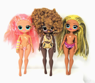 Lol OMG Surprise Dolls Lot Of 3 Fashionista Doll (Incomplete Preowned Condition)