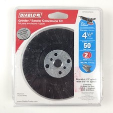 Diablo 7" Metal Grinder/Sander Conversion Kit 2 Discs 50 Grit DCP070VGPS01G