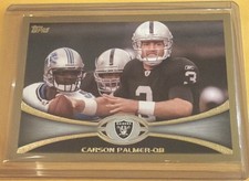 2012 Topps Gold Parallel Numbered 0515/2012 #75 Carson Palmer Oakland Raiders