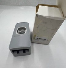  QTY 2 Toothpaste Dispenser with Built in Toothbrush Holder Wall Mounted Gray