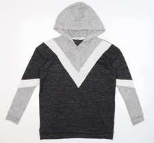 Pullover Hoodie Damen UK Gr&ouml;&szlig;e S Papaya Grau