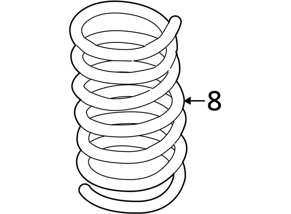 Mola helicoidal traseira Ford Fusion 2015 DG9Z5560G 4550 - Imagem 4 de 4