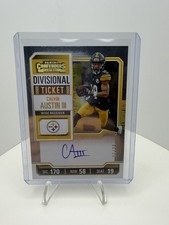 2023 Panini - Veteran Ticket Autographs Calvin Austin III Divisional Ticket /99 