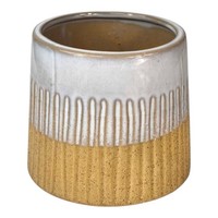 Umtopf Weiß Natur 11/12Cm Rund Keramik Blumentopf ÜBertopf Pflanzentopf Gastro