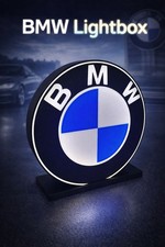 BMW LED Lightbox Logo – USB Lampe mit Sockel | Geschenk für Fans & Garage NEU