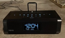 iHome iDL45 Alarm Clock Radio And Phone Charger Dock and USB