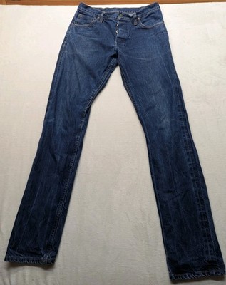 Left Field Jeans Mens 32x34 Greaser Selvedge Denim American Workwear Taper USA