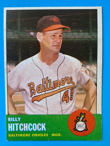 Billy Hitchcock #213 1963 Topps card