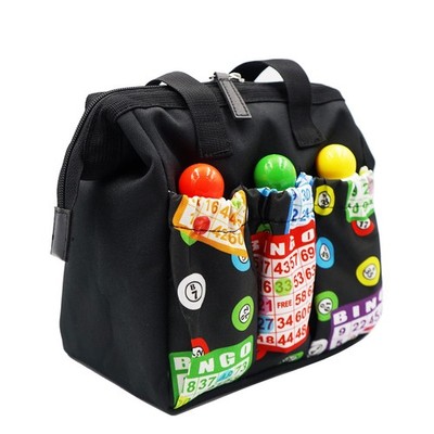 Yuanhe Bingo Dauber Tote Bag - Black 8 inches x 8 x 5 inches,