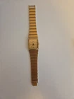 Vintage Seiko Quartz 2A32-5169 Gold Tone Tank Watch