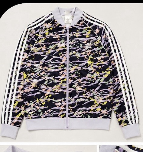 adidas Girls Camouflage Multicolor Track Jacket Full Zip Woven Polyester