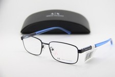 NEW ARMANI EXCHANGE AX 1050 6099 BLUE GUNMETAL CLEAR AUTHENTIC EYEGLASSES 56-17