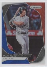 2020 Panini Prizm Tier II Red White & Blue Prizm Matt Olson #185 1b3