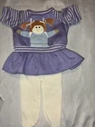 Vintage Cabbage Patch Kids/Doll Clothes Purple Portrait Dress
