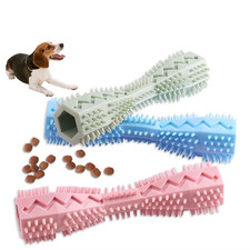 Dog Teething Chew Stick, Bite Resistant Food Dispensing Teeth Cleaning Toy