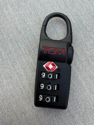NEW TUMI ALPHA Metal TSA Complaint Luggage Combination Clip Lock - MATTE BLACK