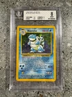 Pokemon TCG Cards Blastoise 2/102 Base Set Holo Rare BGS 8 NM-MT