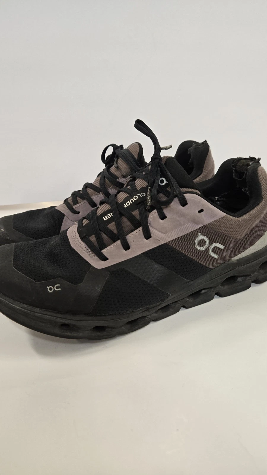 On Cloudrunner Waterproof Women's Size 10 Black Shadow Running Shoes Swiss Tec