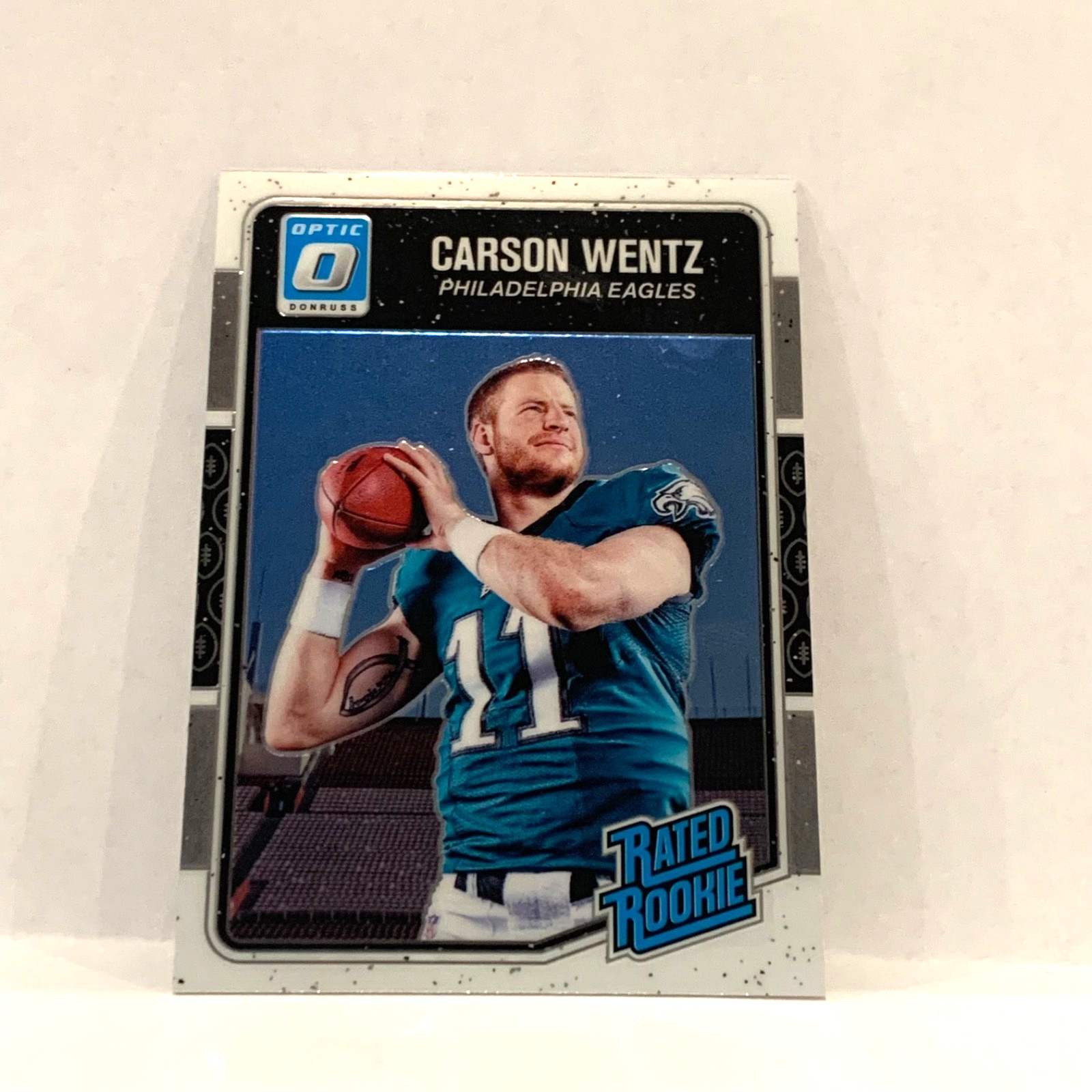 Carson Wentz Rookie - 2016 Panini Donruss Optic Rated Rookie #156 - Eagles
