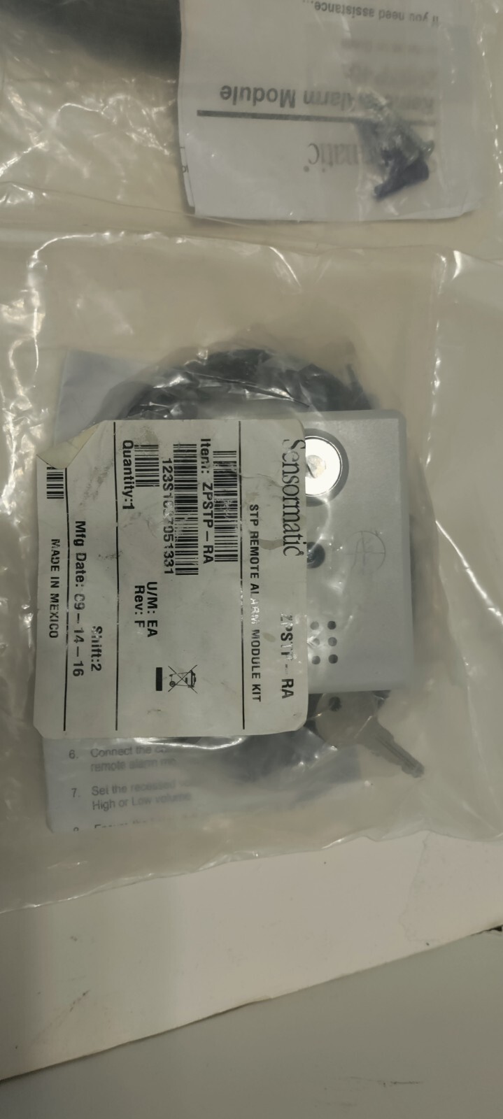 Lot of 2 Sensormatic ZPSTP-RA STP Remote Alarm Module Kit