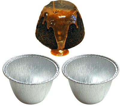 100 x Coppice 806BPL einzelne Mini Folien Puddings Becken gerollter Rand