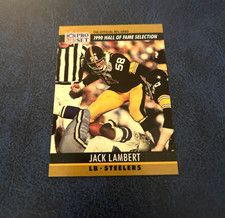 1990 Pro Set Football Jack Lambert HOF Selection #27 HOF Set Break NM